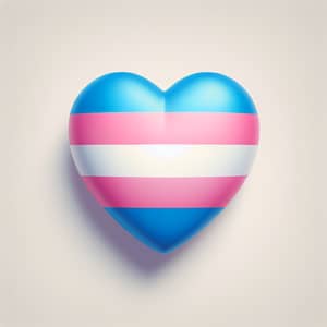 Transgender Pride Heart Flag: Love, Unity, and Pride Symbol