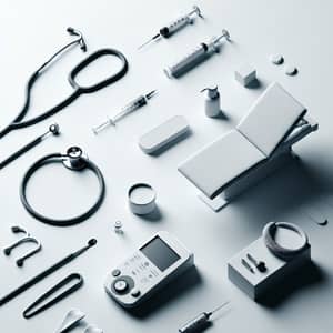 Minimalist Medical Equipment: Tranquil Composition