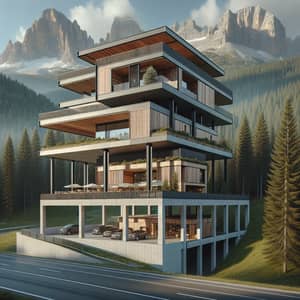 Modern Architectural Masterpiece in Alpine Setting