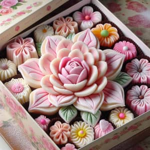 Romantic Valentine's Day Candy Flower in Decorative Box