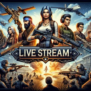 Dynamic Live Stream Banner for Fictitious Action Game Sequel