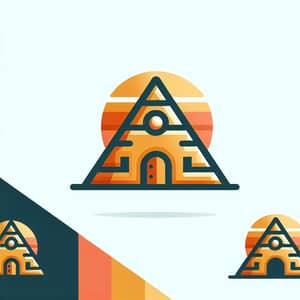 Cozy Pyramid Logo Design – Welcoming Atmosphere