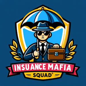 Insurance Mafia Squad Logo Design | Creative Insurance Company Branding