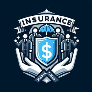 Creative Shield Emblem Logo for Insurance Mafia Squad