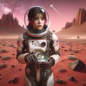 Young Thai Girl Stranded on Mars | Martian Terrain Journey
