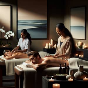 Luxurious Couples Massage in Serene Spa Setting