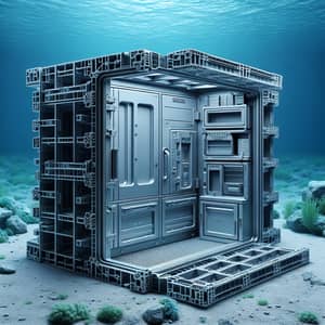 Robust Metal Aquarium Cabinet - High-Quality Aluminum Design