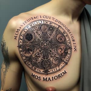 Roman Inspired Tattoo with 7 Precepts of Mos Maiorum