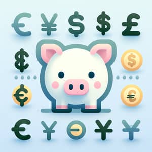 Creative Pig Currency Exchange Icon | Trustworthy Design