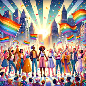 LGBT Community Celebration with Joy and Unity