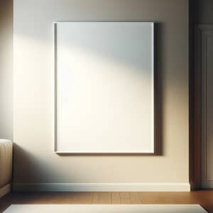 Modern White Frame in Minimalistic Room | Home Decor Inspiration