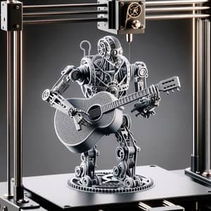 3D Printed Guitar-Playing Robot Design | Mechanical Limbs