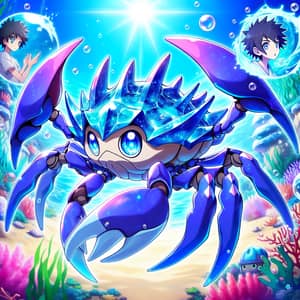 New Water-Type Psychic Crab Pokemon with Unique Abilities