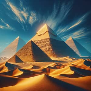 Detailed 3D Rendering of Ancient Egyptian Pyramids | Giza Great Pyramid