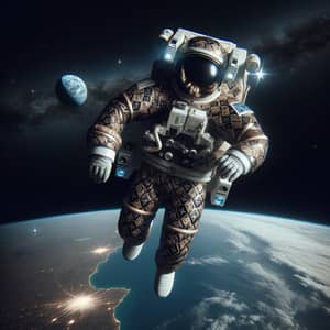 Luxury Astronaut Spacesuit in Outer Space