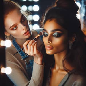 Expert Make-Up Artist Creating Stunning Looks