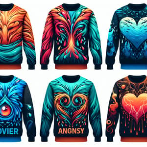 Emotion-Inspired Sweatshirt Collection | Artistic Designs
