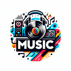 Modern Music Logo Design | Contemporary Music Page Logo