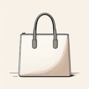 Minimalistic Bag - Sleek Design in Neutral Colors