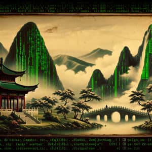 Chinese Art Meets Technology: Surrealistic Fusion Landscape