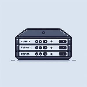 Minimalist CentOS7 Server Illustration