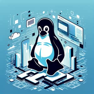 Vector Art of Tux, the Linux Penguin Mascot