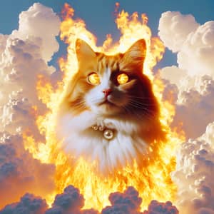 Majestic Fiery Cat | Stunning Visuals | Pearl Clouds