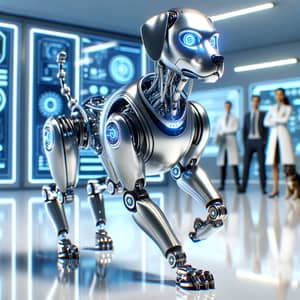 Futuristic Robotic Dog with LED Eyes | High-Tech Lab