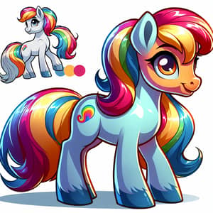 Colorful and Cheerful Pony Illustration | Strong and Sturdy Traits