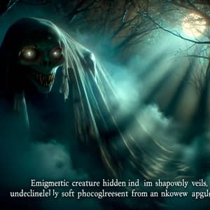 Enigmatic Creature Veiled in Moonlight | Spectral Terror