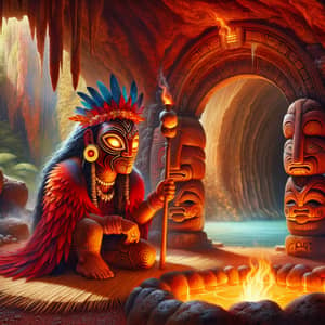 Mahuika: Guardian of Fire and Wise Elder | Radiant & Spiritual Presence