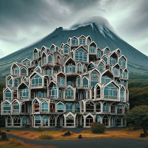 Uniquely Designed House with 199 Windows Near Active Volcano