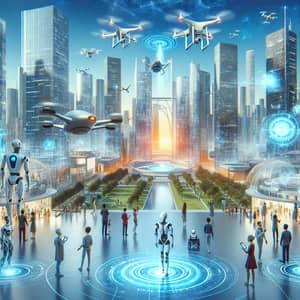 Futuristic Cityscape: Surreal Scenes of Artificial Intelligence