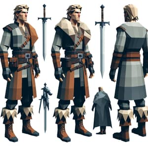 Fantasy Game Character Design | Low-Poly Scandinavian Male