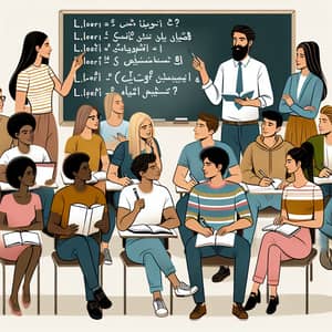 Dynamic University ESL Class with Diverse Students