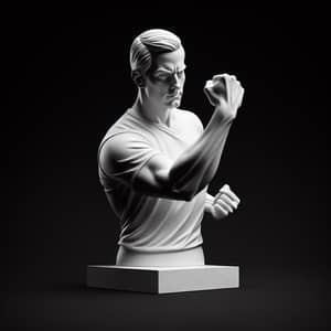 Inspiring Caucasian Person Statue | Determination & Inspiration