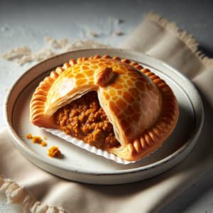 Golden Brown Curry Puff with Tantalizing Curry Filling