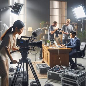 Professional Video Recording | Indoor Film Set Scene