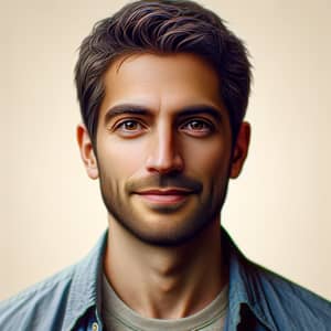 Realistic Portrait of Giovanni, 36-Year-Old Italian Tour Company Owner