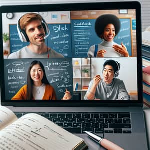 Dynamic Online English Class with Multicultural Participants