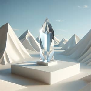 Crystal Clear Minimalistic Art | Abstract Landscape