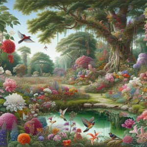 Exotic Floral Paradise Watercolor Art