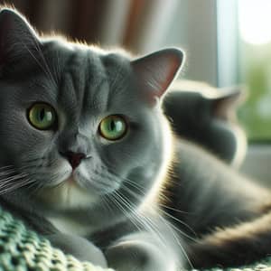 Green Fur Cat - Adorable Feline Photos