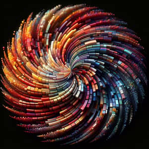 Vibrant Mosaic Spinning | Colorful Abstract Art