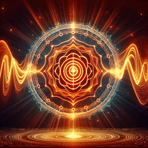 Sacral Chakra Healing Energy Symbol in Orange for Spiritual Connection
