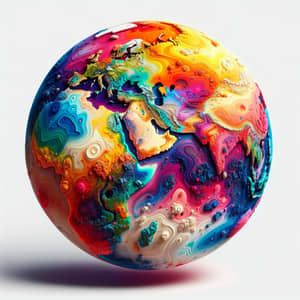 Exotic Planet Illustration: Vibrant Colors & Unique Terrain