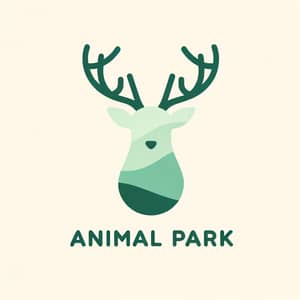 Minimalistic Deer Logo Design | Animal Park