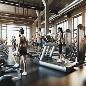 Diverse Gym with Top Workout Equipment - State-of-the-Art Facility