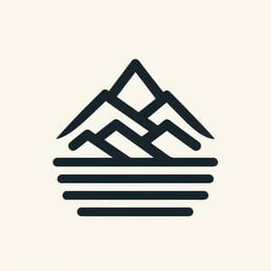 Minimalist Mountain Range Logo Design | Logo Designers