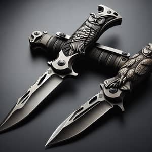 Military-Style Owl and Bear Knives for Survivalists